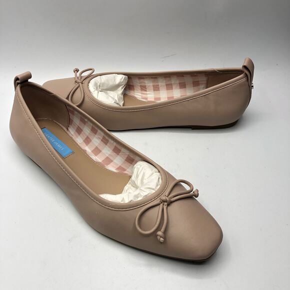 Draper James Womens Taylor Beige Bow Ballet Flats Size 8.5 - Picture 3 of 10